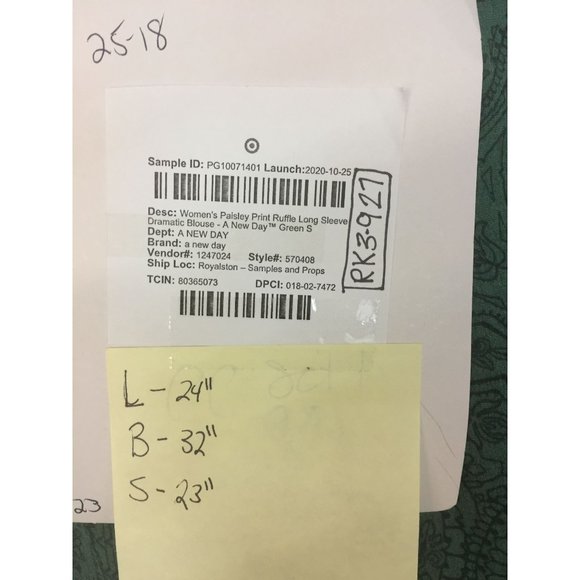 Women's Paisley Print Ruffle Long Sleeve Dramatic Blouse Size S - Picture 8 of 9